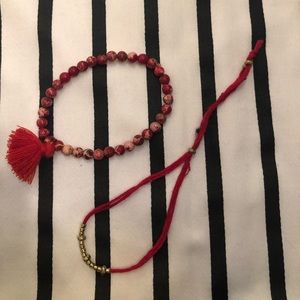 Red bracelets